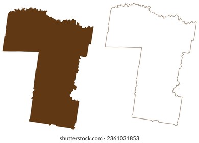 Murrumbidgee Council (Commonwealth of Australia, New South Wales, NSW) map vector illustration, scribble sketch Murrumbidgee map