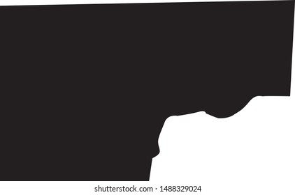 Muscatine county map in iowa state