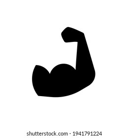 Muscle Arm Silhouette Icon Clipart Image Stock Vector (Royalty Free ...