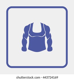Muscle bodybuilder man.