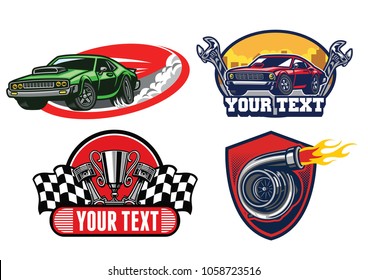 muscle car badge design