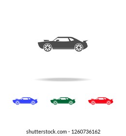 Muscle car  icons. Elements of transport element in multi colored icons. Premium quality graphic design icon. Simple icon for websites, web design