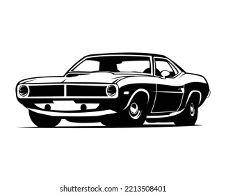 Muscle Car logo template for your company. Vector logo illustration