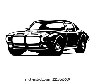 Muscle Car logo template for your company. Vector logo illustration