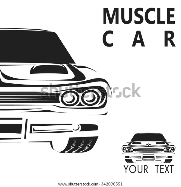 Muscle car  poster\
vector\
