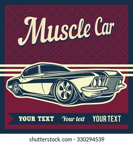 Muscle Car Show Poster