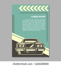 Muscle Car Vintage Layout