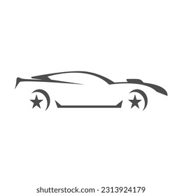Muscle cars icon design illustration