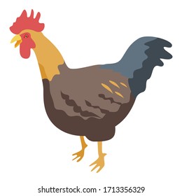 Muscle cock icon. Isometric of muscle cock vector icon for web design isolated on white background