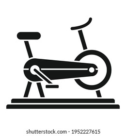 Muscle exercise bike icon. Simple illustration of Muscle exercise bike vector icon for web design isolated on white background