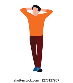 Muscle exercise flat icon design