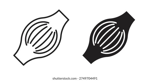 Muscle fiber icon concept. Thin line symbol. Vector illustration isolated. Editable stroke.