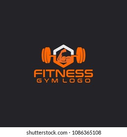 Muscle Fitness logo, GYM logo