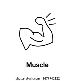 muscle or gym icon vector. perfect biceps ,muscle, bodybuilder icon vector. website design and mobile design.