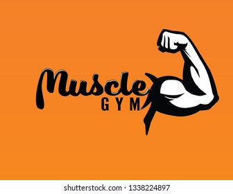 Muscle Gym Logo-vector