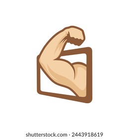muscle hands logo design inspiration muscle creation