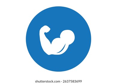 Muscle icon. Biceps Icon. Strong icon. Vector concept illustration for design.