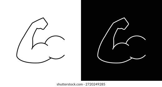 Ícone muscular Design de clip-art. Ícones de linha