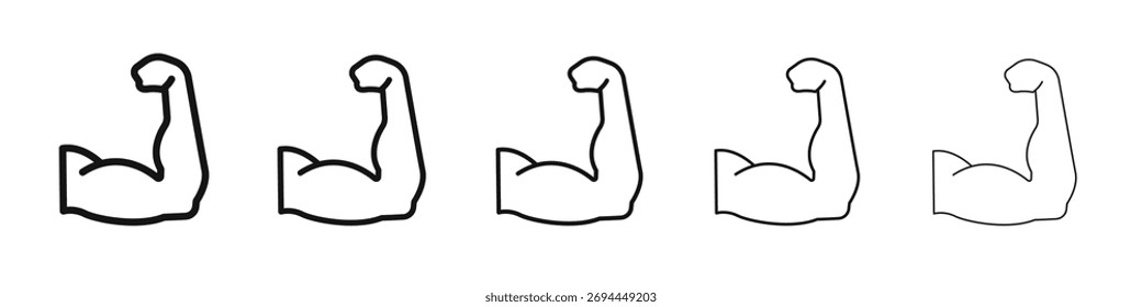 Muscle icon design, logo, app, UI. Ilustração vetorial, EPS
