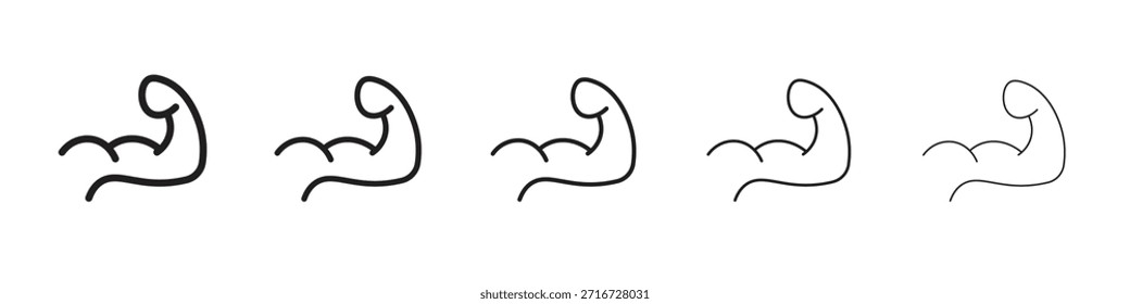 Muscle icon design, logo, app, UI. Vector illustration, EPS