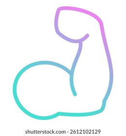 Muscle Icon Element For Design