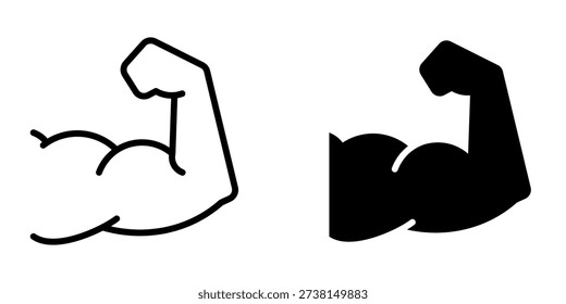 Muscle icon, element icon for design branding, print, and digital media