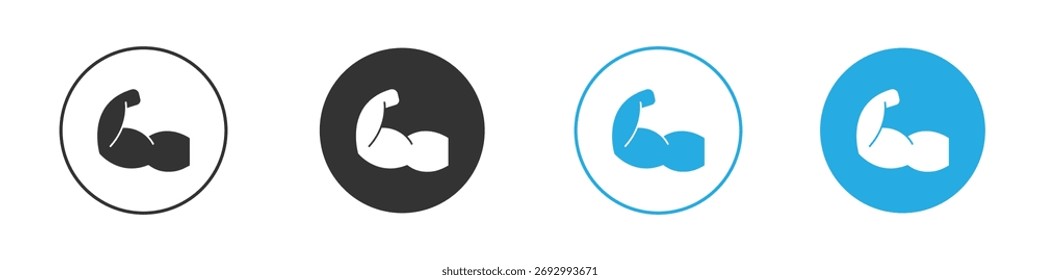 Icono del músculo. Plantilla de diseño de iconos gráficos
