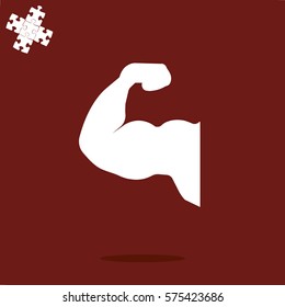 Muscle icon. Gym icon
