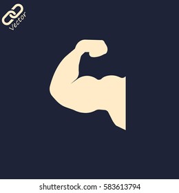 Muscle icon. Gym icon