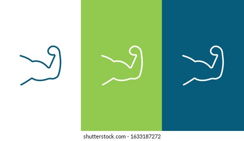 Muscle icon illustration isolated vector sign symbol