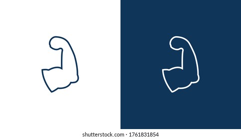 Muscle icon illustration isolated vector sign symbol