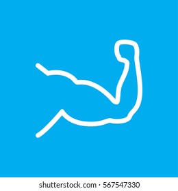 muscle icon illustration isolated vector sign symbol