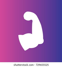 Muscle icon illustration isolated vector sign symbol
