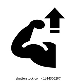 muscle icon isolated sign symbol vector illustration - high quality black style vector icons
