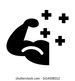 muscle icon isolated sign symbol vector illustration - high quality black style vector icons
