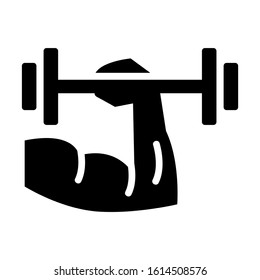 muscle icon isolated sign symbol vector illustration - high quality black style vector icons
