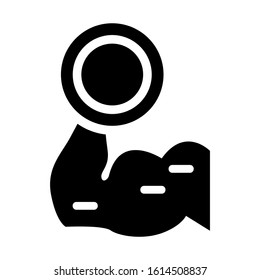 muscle icon isolated sign symbol vector illustration - high quality black style vector icons
