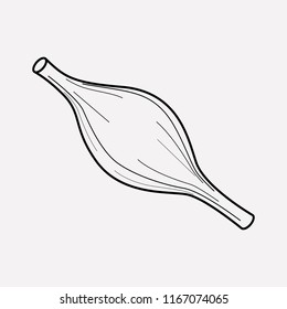 Muscle icon line element. Vector illustration of muscle icon line isolated on clean background for your web mobile app logo design.
