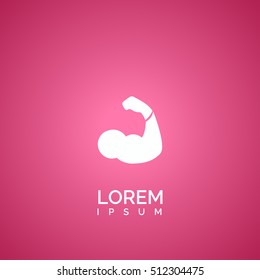 muscle icon, muscle logo