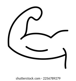 Icono Muscular Diseño Plantilla Vector Signo De Ilustración Y Píxeles De Símbolo Perfecto