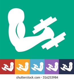 Muscle Icon Set Template