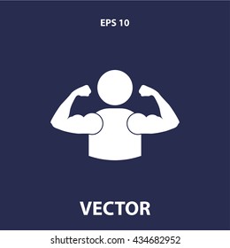 muscle icon. muscle sign