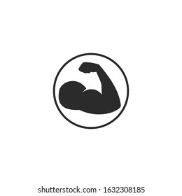 muscle Icon template color editable. muscle symbol vector sign isolated for graphic and web design.