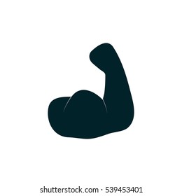 muscle icon, vector illustration