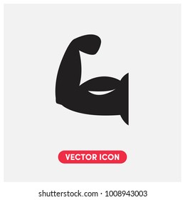 Muscle icon vector illustration isolated on white background.Premium quality.

