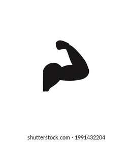 vector de icono de músculo sobre fondo blanco