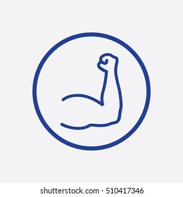 Muscle Icon Vector Symbol