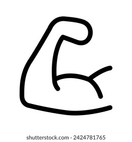 Muscle Icon Vector Symbol Design Illustration