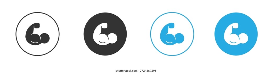 Elemento de design de ícones musculares. ilustração vetorial em fundo branco.