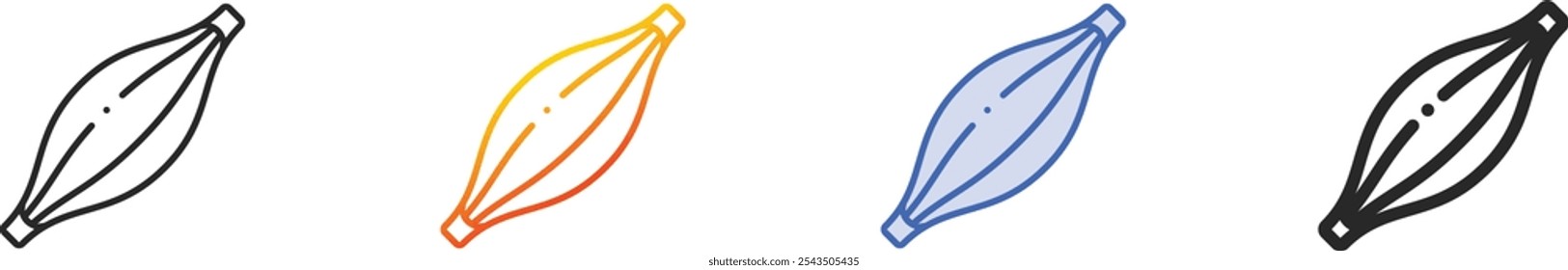muscle icon.Thin Linear, Gradient, Blue Stroke and bold Style Design Isolated On White Background